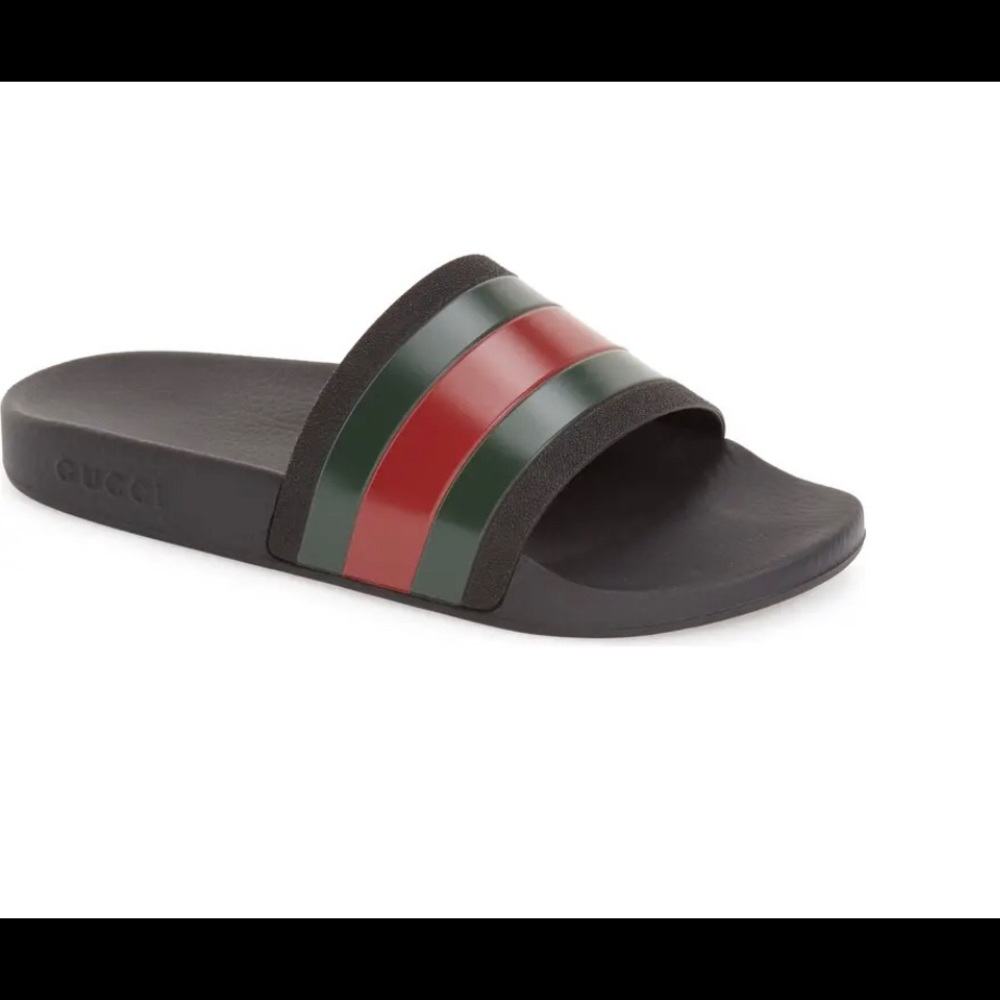 Gucci ‘72 Sports Slide Black Green Red